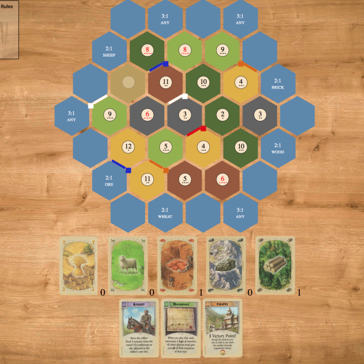 Settlers of Catan web game